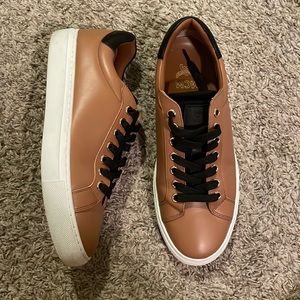 MCM cognac sneakers white bottoms (authentic )